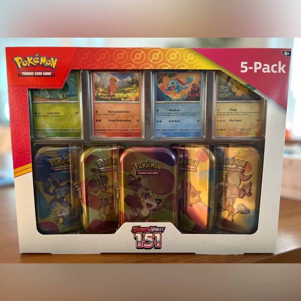 Pokemon Scarlet & Violet 151 Mini Tin 5-Pack
